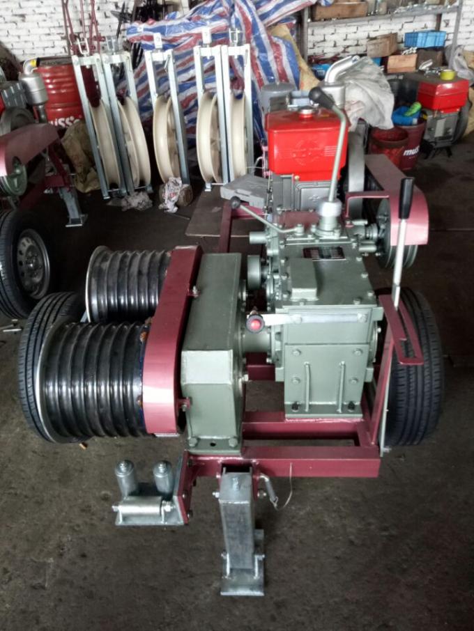 Breite Verwendungs-Dieselmotor-Handkurbel, kleine 2 Tonnen-hydraulische Maschinen-Hebemaschine