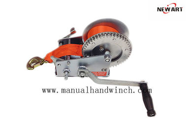 China Farbbügel 3000-lbs-manuelle Handhandkurbel-mini manuelle Handkurbel mit gewebtem Material fournisseur